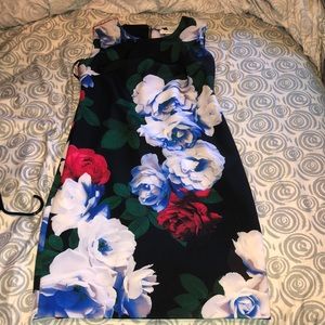 Calvin Klein Sleeveless Floral Sheath Dress